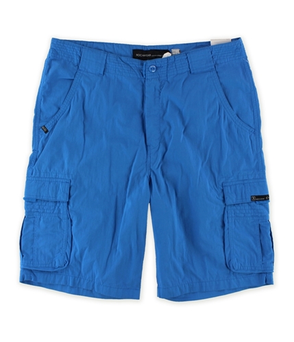 Rocawear Mens Solid adjustable Casual Cargo Shorts 420frenchblue 36