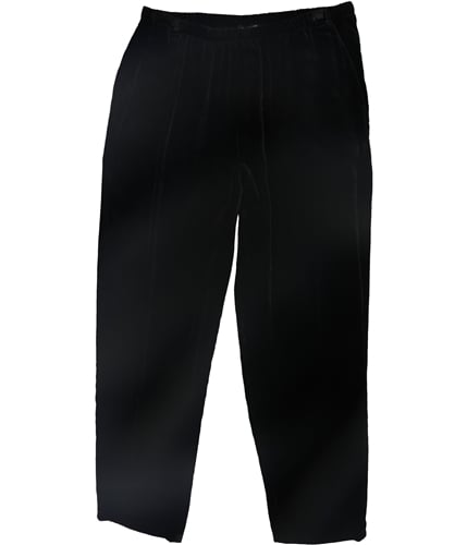 Eileen Fisher Womens Velvet Tapered Ankle Culotte Pants black M/28