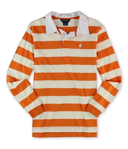 Rocawear Mens Boroughs OF Honor Rugby Polo Shirt 885safetyorange 2XL