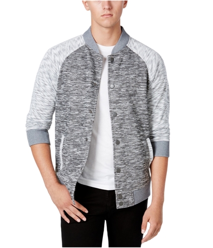 Ring Of Fire Mens Heathered Bomber Jacket graystorm M