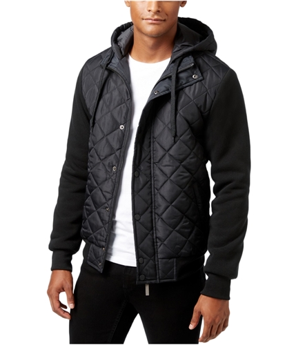 Ring Of Fire Mens Solid Puffer Jacket black L