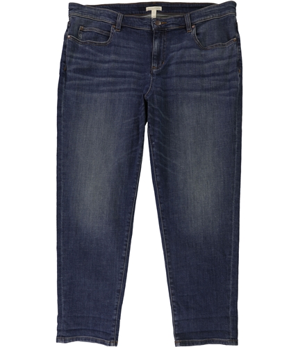 Eileen Fisher Womens Agind Boyfriend Fit Jeans blue 16x25