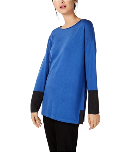 Eileen Fisher Womens Colorblock Tunic Sweater neptn M