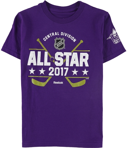 Reebok Boys NHL All Star 2017 Graphic T-Shirt purple S