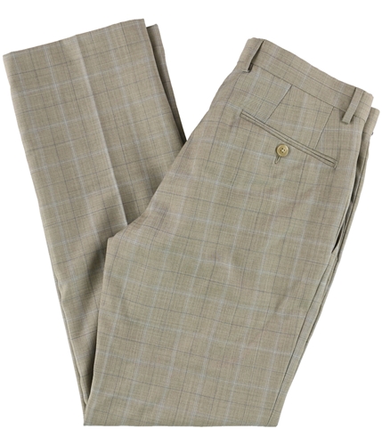 Ryan Seacrest Mens Herringbone Dress Pants Slacks brown 30x30