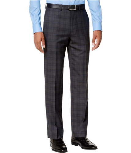 Ryan Seacrest Mens Plaid Casual Trouser Pants grey 30x30