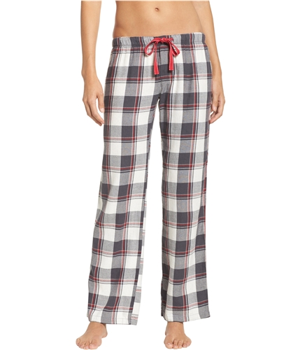 P.J. Salvage Womens Plaid Pajama Lounge Pants gray M/32