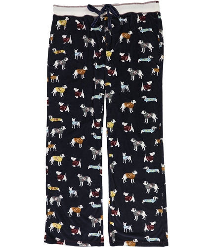 P.J. Salvage Womens Sweater Dogs Pajama Lounge Pants navy S/32