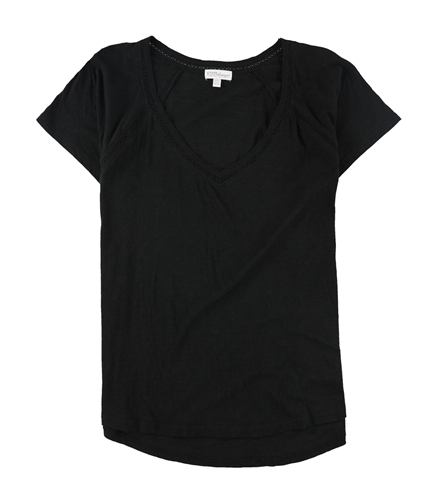P.J. Salvage Womens V-Neck Pajama Sleep T-shirt black XL