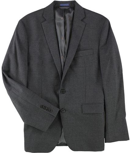 Ryan Seacrest Mens Peak Lapel Two Button Blazer Jacket grey 40