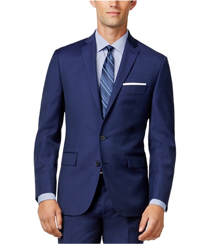 Ryan Seacrest Mens Modern Fit Two Button Blazer Jacket blue 36