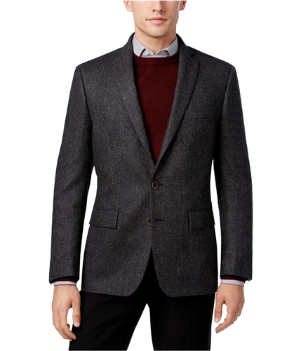 Ryan Seacrest Mens Flecked Two Button Blazer Jacket grey 44