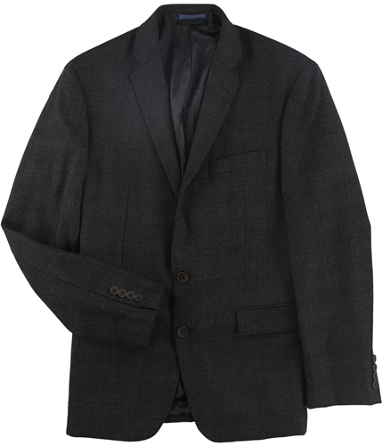 Ryan Seacrest Mens Heathered Two Button Blazer Jacket grey 40