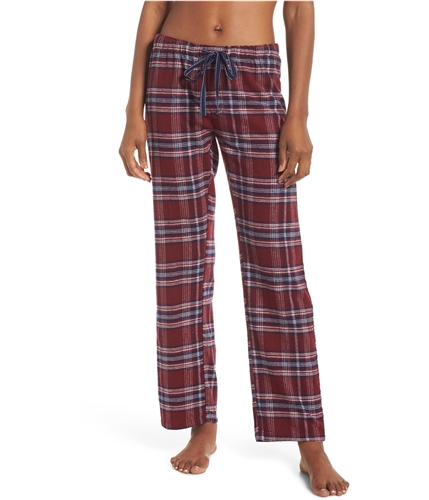 P.J. Salvage Womens Plaid Pajama Lounge Pants navy L/32