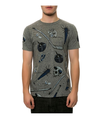 ROOK Mens The Sticks And Stones Graphic T-Shirt grey M