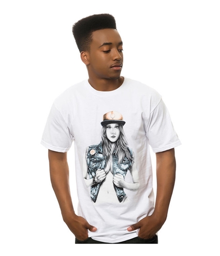 ROOK Mens The Valley Girl Graphic T-Shirt white S
