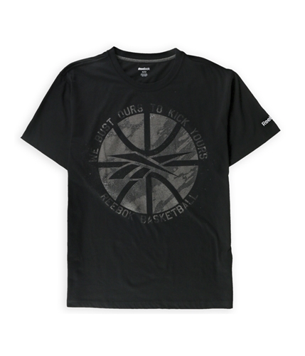 Reebok Mens Street Basketball Graphic T-Shirt blk M