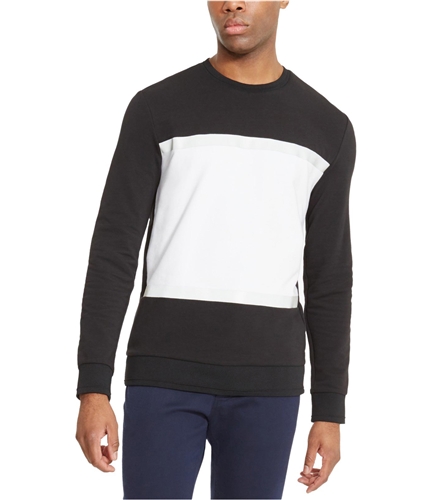 Kenneth Cole Mens Pieced Sweatshirt black M