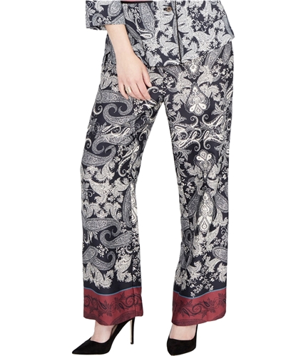 Rachel Roy Womens Paisley Casual Trouser Pants blkportcombo XS/26