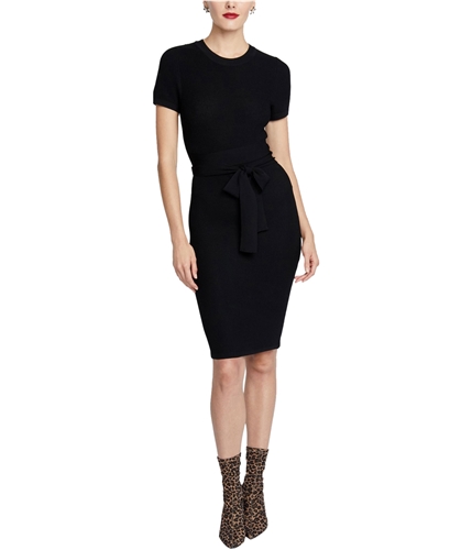 Rachel Roy Womens Solid Sheath Dress black XS