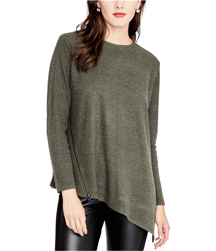 Rachel Roy Womens Betty Asymmetrical Pullover Sweater charcoalhtr M