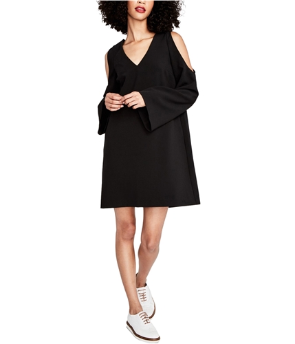 Rachel Roy Womens Cold-shoulder Tunic Dress black XS