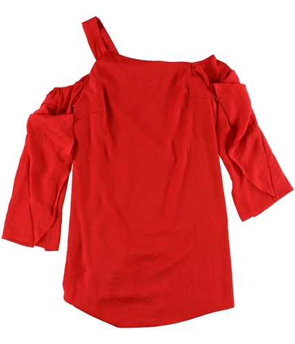 Rachel Roy Womens Ruffled One-Shoulder A-line Dress cherrytop 0