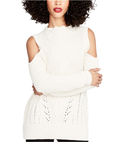 Rachel Roy Womens Cable-Knit Pullover Sweater cream XS