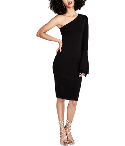 Rachel Roy Womens Pullover One Shoulder Dress black XS
