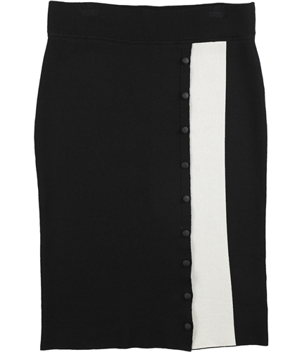Rachel Roy Womens BUTTON-FRONT PENCIL A-line Skirt black S