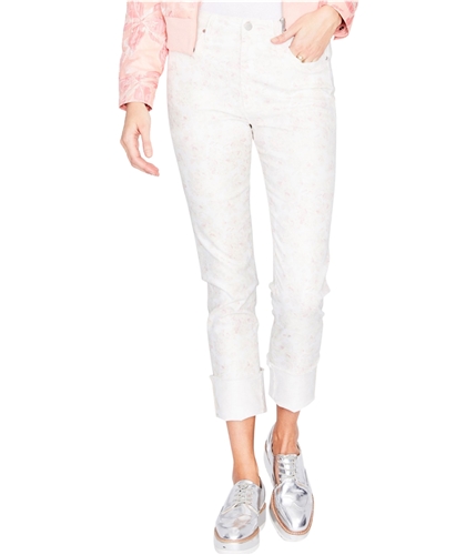 Rachel Roy Womens Floral Print Skinny Fit Jeans pink 26x25
