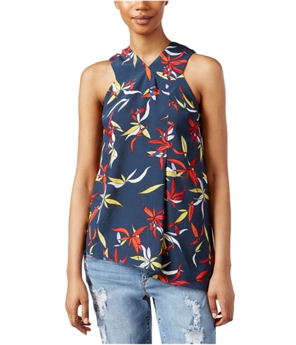 Rachel Roy Womens Asymmetrical-Hem Knit Blouse paradisefloral XS