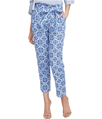 Rachel Roy Womens Tile-Print Casual Trouser Pants bluecombo 6x27
