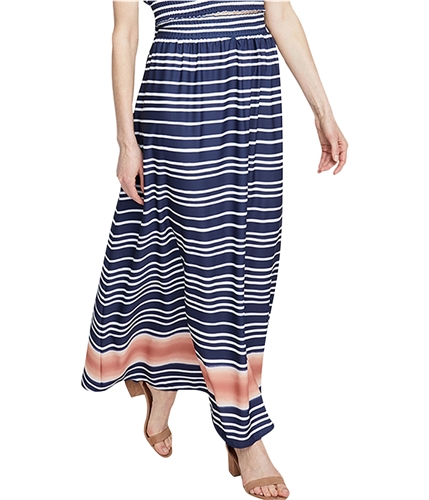 Rachel Roy Womens Striped Maxi Skirt navy XS