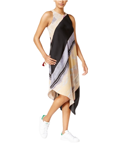 Rachel Roy Womens Asymmetrical Tank Dress driftwoodcombo M