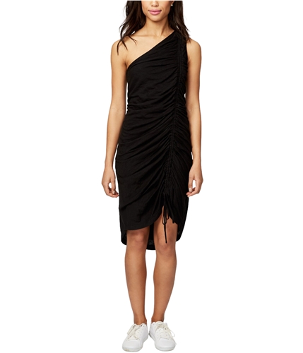 Rachel Roy Womens Asymmetrical One Shoulder Dress black XS