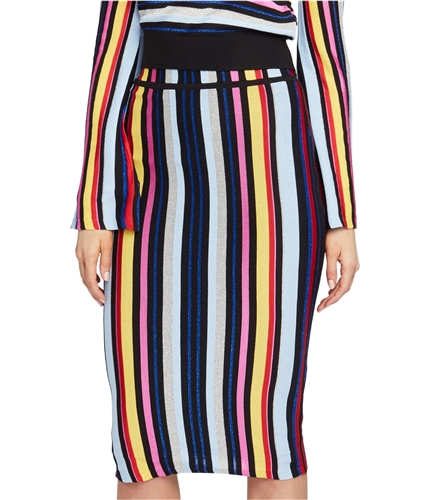 Rachel Roy Womens Multi-Stripe Pencil Skirt radiantredcombo XS