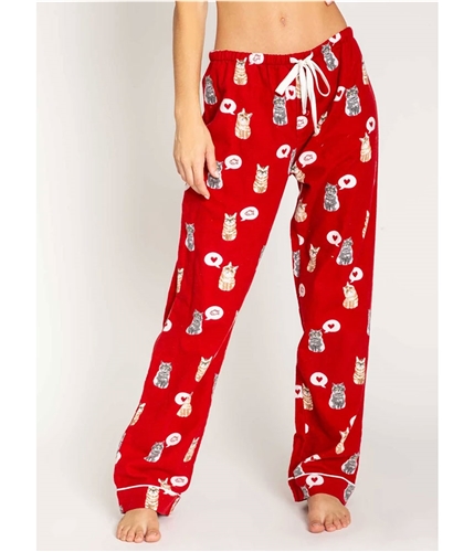 P.J. Salvage Womens Cats Pajama Lounge Pants red XS/30