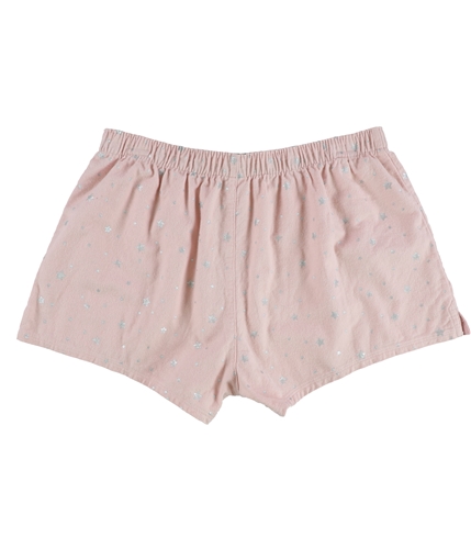 P.J. Salvage Womens Silver Stars On Pink Pajama Shorts rosequartz S