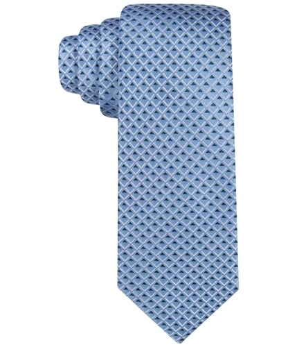Ryan Seacrest Mens Irvine Neat Self-tied Necktie blue One Size