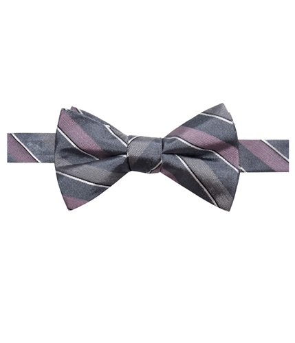 Ryan Seacrest Mens Matera Stripe Pre-tied Bow Tie pinkgrey One Size