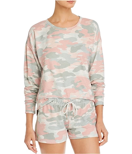 P.J. Salvage Womens Camo Pajama Sleep T-shirt oatmeal 2X