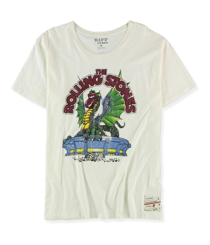 Riff Stars Mens Stadium Dragon Graphic T-Shirt white S