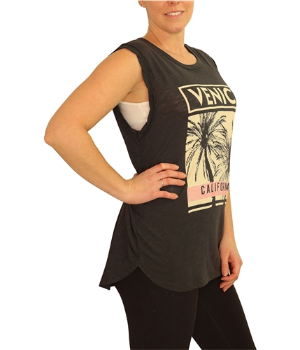 P.J. Salvage Womens Venice California Pajama Sleep Tank Top slate S