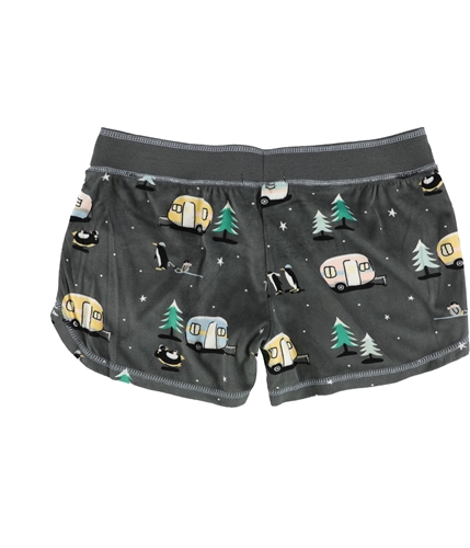 P.J. Salvage Womens Peguins,Trees,Campers Pajama Shorts charcoal S