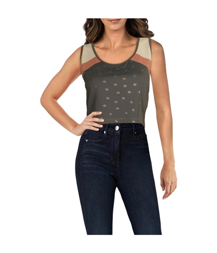 P.J. Salvage Womens Stars Pajama Sleep Tank Top gray S