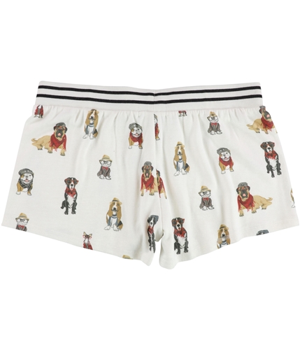 P.J. Salvage Womens Pups In Hats And Scarfs Pajama Shorts ivory S