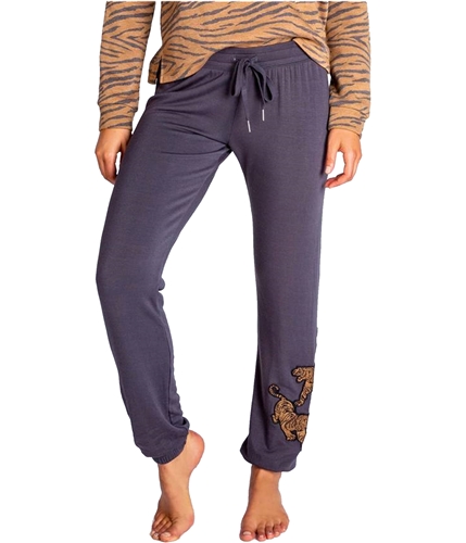 P.J. Salvage Womens Wild One Pajama Jogger Pants charcoal S/30