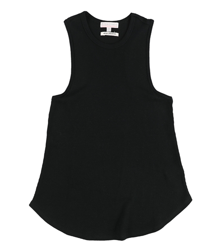 P.J. Salvage Womens Waffle Knit Pajama Sleep Tank Top blacks S