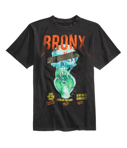 Ring Of Fire Mens Bronx Graphic T-Shirt bkb S